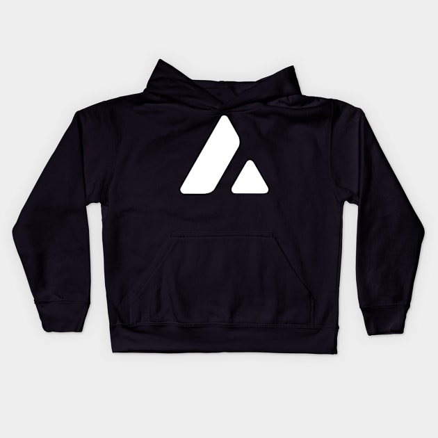 Avax Design Logo Kids Hoodie by RetroandMangaarts